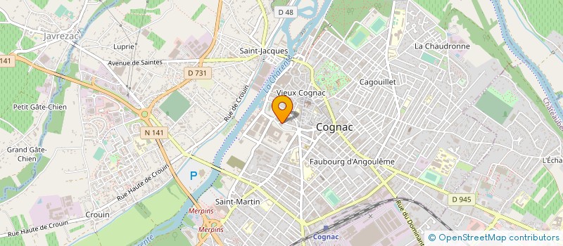 localisation de l'entreprise FRANCE COLLECTION à COGNAC