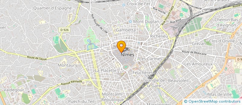 localisation de l'entreprise FRANCE.COM  NIMES