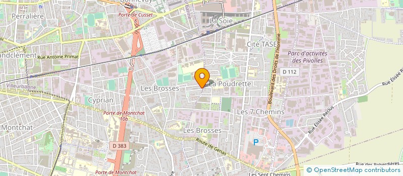 localisation de l'entreprise FRANCE COMMERCE  VILLEURBANNE