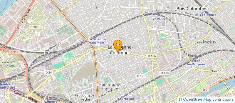 localisation de l'entreprise FRANCE COMMERCE EXTERIEUR à LA GARENNE-COLOMBES