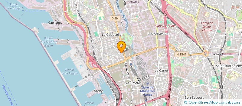 localisation de l'entreprise FRANCE COMMUNICATION à MARSEILLE