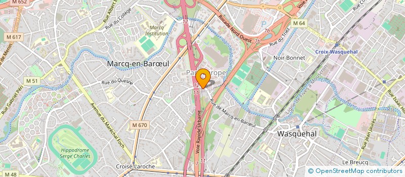 localisation de l'entreprise FRANCE CONFORT HABITAT à MARCQ-EN-BARŒUL