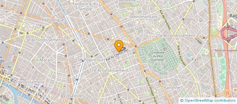 localisation de l'entreprise FRANCE CONSEILS BUREAUTIQUE à PARIS