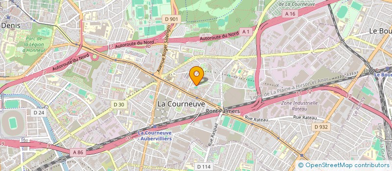 localisation de l'entreprise FRANCE CONSTRUCTION à LA COURNEUVE