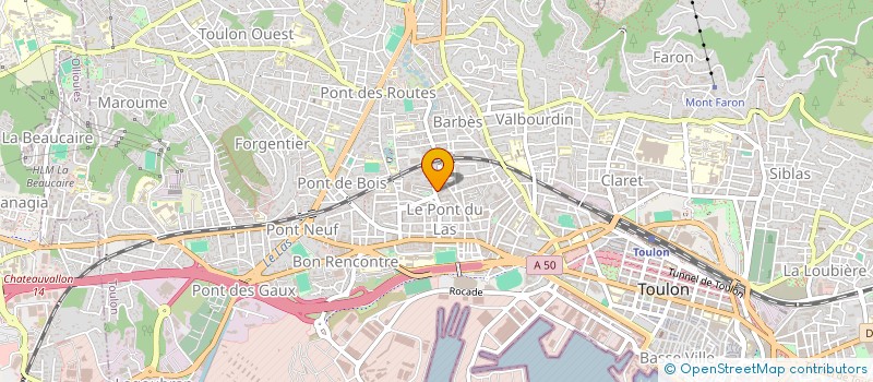 localisation de l'entreprise FRANCE CONSTRUCTION VAR  TOULON