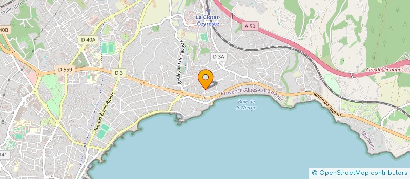 localisation de l'entreprise FRANCE COTTAGE REALISATIONS à LA CIOTAT
