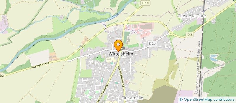 localisation de l'entreprise FRANCE COUPES  WITTELSHEIM