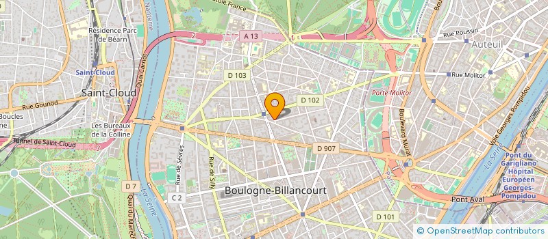 localisation de l'entreprise FRANCE COURSES EXPRESS à BOULOGNE-BILLANCOURT