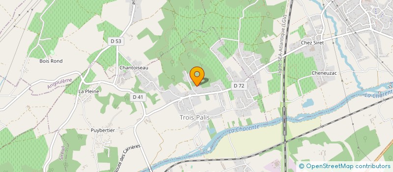 localisation de l'entreprise FRANCE COURTAGE ENGRAIS à TROIS-PALIS