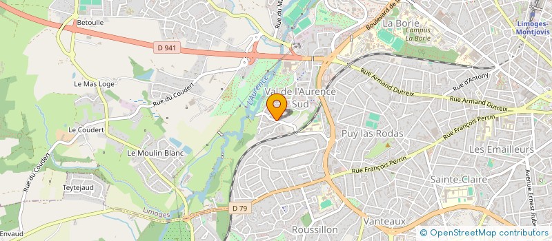 localisation de l'entreprise FRANCE COURTAGES ASSURANCES à LIMOGES