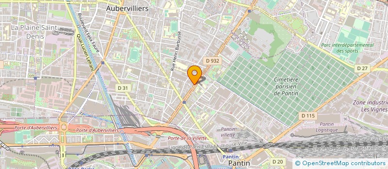 localisation de l'entreprise FRANCE COUTURE à AUBERVILLIERS