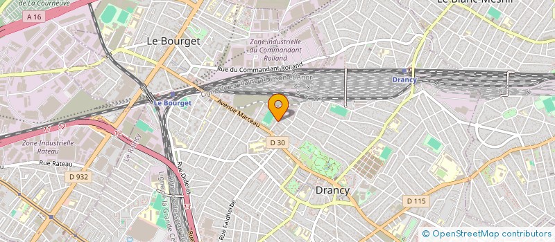 localisation de l'entreprise FRANCE COUTURE EUROPE  DRANCY