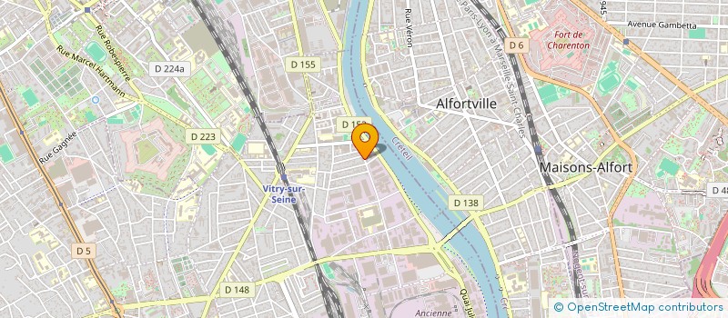 localisation de l'entreprise FRANCE COUVERTURE ARTS ET TECHNIQUES DU TOIT à VITRY-SUR-SEINE