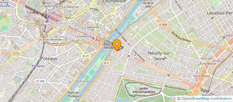 localisation de l'entreprise FRANCE CREATIVE à NEUILLY-SUR-SEINE