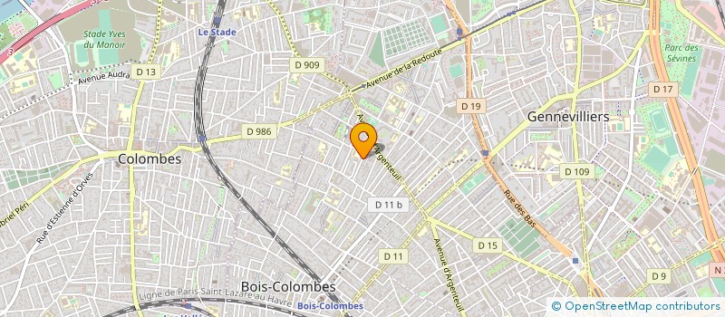 localisation de l'entreprise FRANCE CREPI à BOIS-COLOMBES