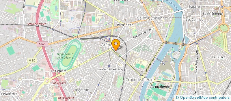 localisation de l'entreprise FRANCE-CUBA COMITE MIDI-PYRENEES à TOULOUSE