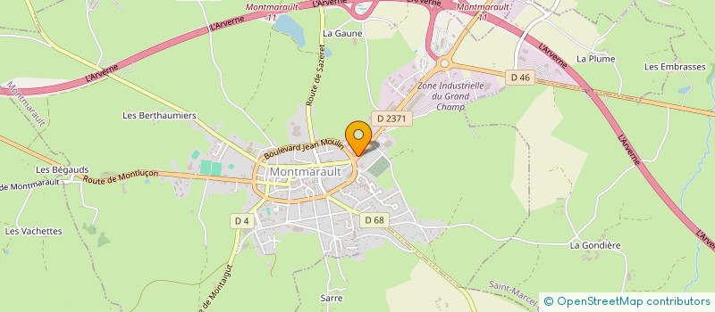 localisation de l'entreprise FRANCE CUIRS à MONTMARAULT