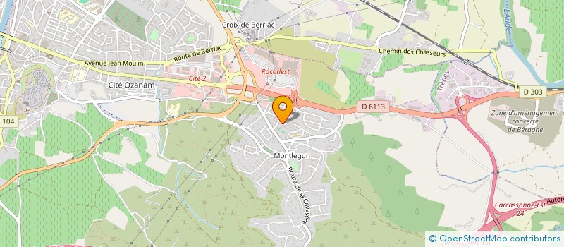 localisation de l'entreprise FRANCE D PROD à CARCASSONNE