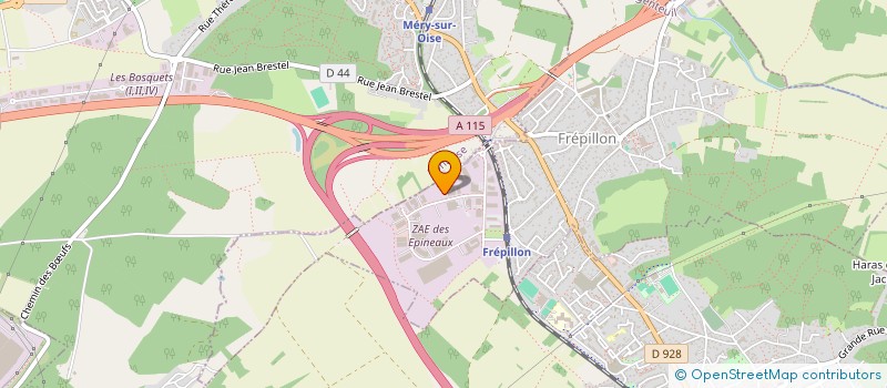 localisation de l'entreprise FRANCE DECORATION  FREPILLON