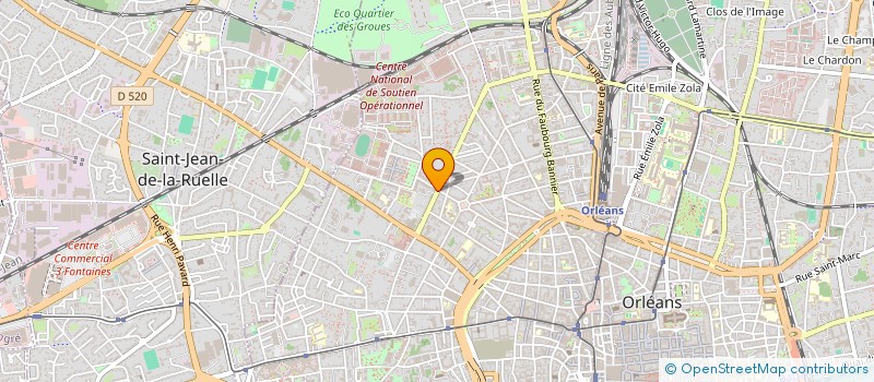 localisation de l'entreprise FRANCE DEFI CENTRE - ASSOCIATION TECHNIQUE à ORLEANS