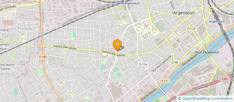 localisation de l'entreprise FRANCE DEFIBRILLATION à ARGENTEUIL