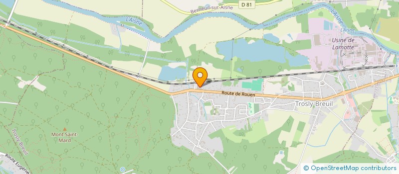 localisation de l'entreprise FRANCE DESTOCK  TROSLY-BREUIL