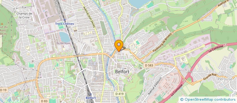 localisation de l'entreprise FRANCE DIGESTEUR à BELFORT