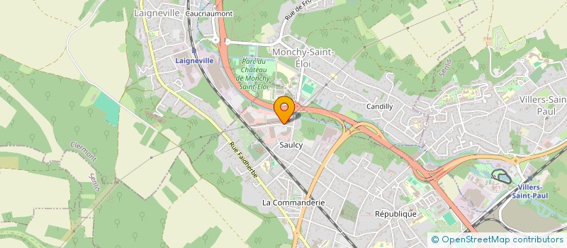 localisation de l'entreprise FRANCE DISTRI  NOGENT-SUR-OISE