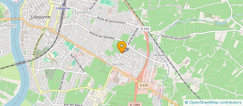 localisation de l'entreprise FRANCE DISTRIBUTION à LIBOURNE
