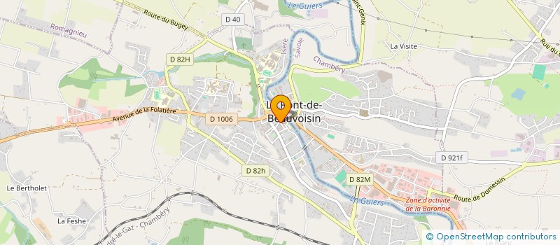 localisation de l'entreprise FRANCE DISTRIBUTION 38  LE PONT-DE-BEAUVOISIN