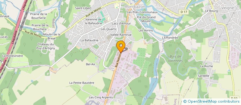 localisation de l'entreprise FRANCE DISTRIBUTION SA à MONTBAZON