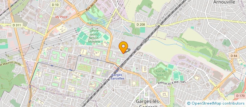 localisation de l'entreprise FRANCE DRIVE  SARCELLES