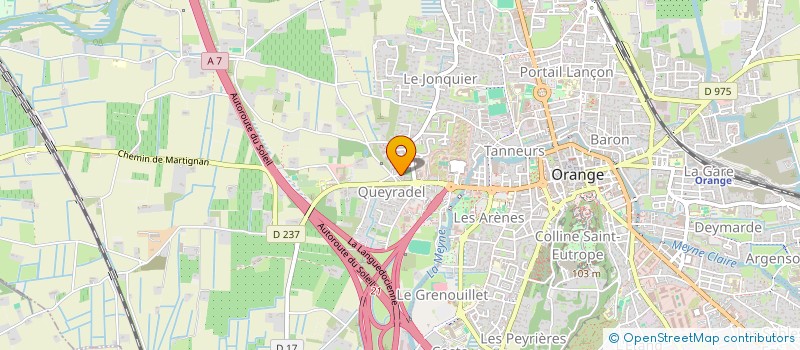 localisation de l'entreprise FRANCE DRIVER à ORANGE