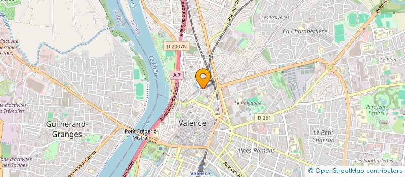 localisation de l'entreprise FRANCE DUDUK à BOURG-LES-VALENCE