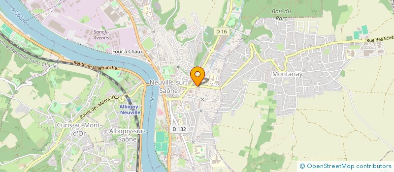 localisation de l'entreprise FRANCE ECOTHERMIE  NEUVILLE-SUR-SAONE