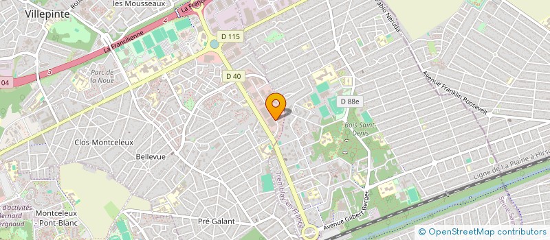 localisation de l'entreprise FRANCE ELEC à VILLEPINTE