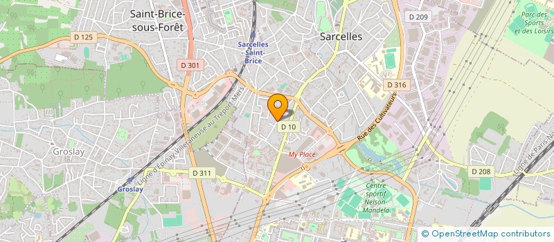 localisation de l'entreprise FRANCE ELECTRICITE & PEINTURE DISTRIBUTION  SARCELLES