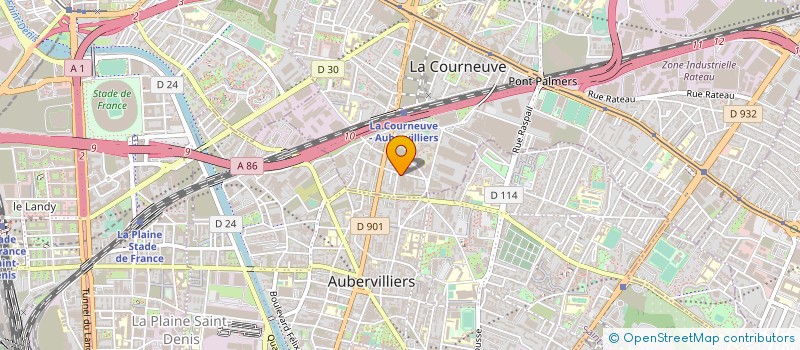 localisation de l'entreprise FRANCE ENERGIE SERVICE à LA COURNEUVE