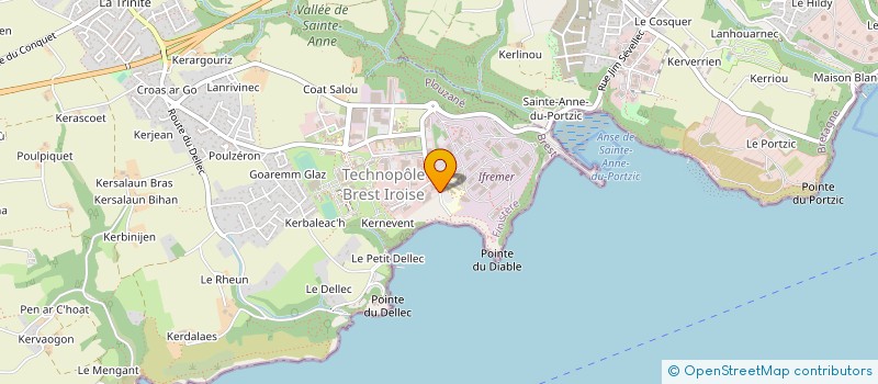 localisation de l'entreprise FRANCE ENERGIES MARINES à PLOUZANE