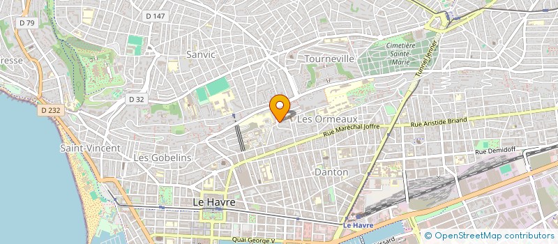 localisation de l'entreprise FRANCE ENTREPRISE  LE HAVRE