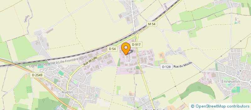 localisation de l'entreprise FRANCE ENVIRONNEMENT à AVELIN