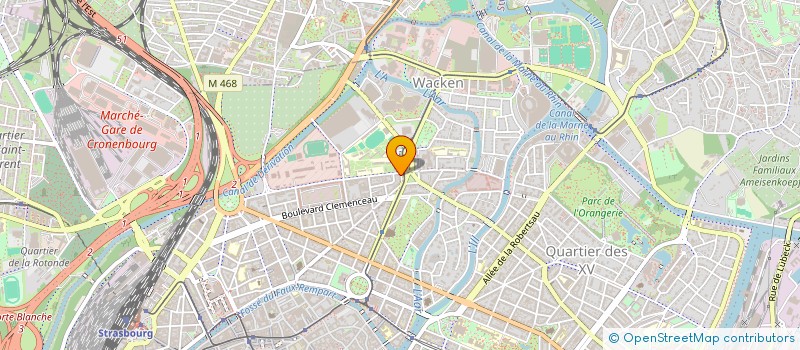localisation de l'entreprise FRANCE ESPACE ALSACE à STRASBOURG