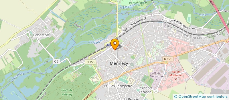 localisation de l'entreprise FRANCE ET HABITAT à MENNECY
