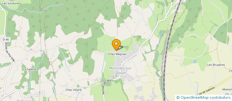 localisation de l'entreprise FRANCE ET SAVEURS  MOISSIEU-SUR-DOLON