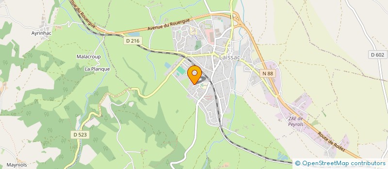 localisation de l'entreprise FRANCE ET YVES FAMILY  LAISSAC-SEVERAC L'EGLISE