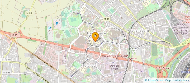 localisation de l'entreprise FRANCE ETANCHEITE à STRASBOURG
