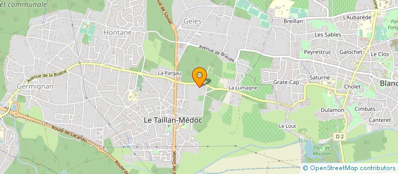 localisation de l'entreprise FRANCE ETIQUETTE ADHESIVE à LE TAILLAN-MEDOC