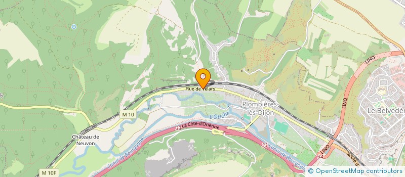 localisation de l'entreprise FRANCE ETUDES CONSEILS à PLOMBIERES-LES-DIJON