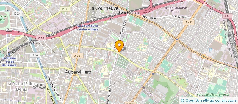 localisation de l'entreprise FRANCE EURO SENTINELLE SECURITE  AUBERVILLIERS