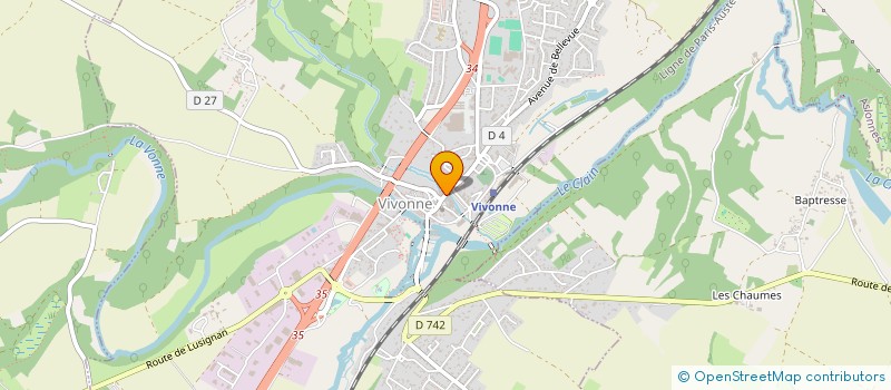 localisation de l'entreprise FRANCE EUROP'COURSES  VIVONNE